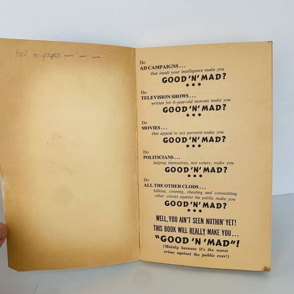 1969 Mad Magazine Good 'N' Mad Comic Paperback Book Joker Signet First Printing - Picture 4 of 13